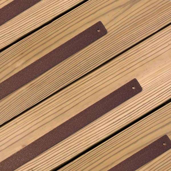 Aluminum Deck Strips on treaded lumber - Category