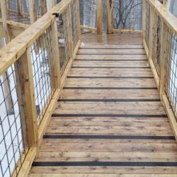 Black Deck Treads on Natural Wood Ramp
