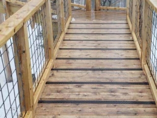 deck-treads-black-snow-wood-ramp-treehouse-handi-treads-600px Black Deck Treads on Natural Wood Ramp