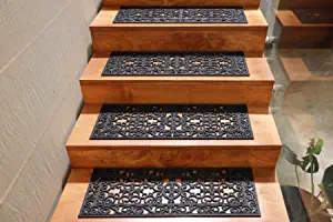 rubber mats on wood stairs