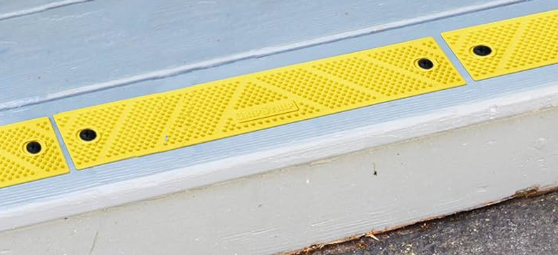 Plastic stair treads are less durable than metal
